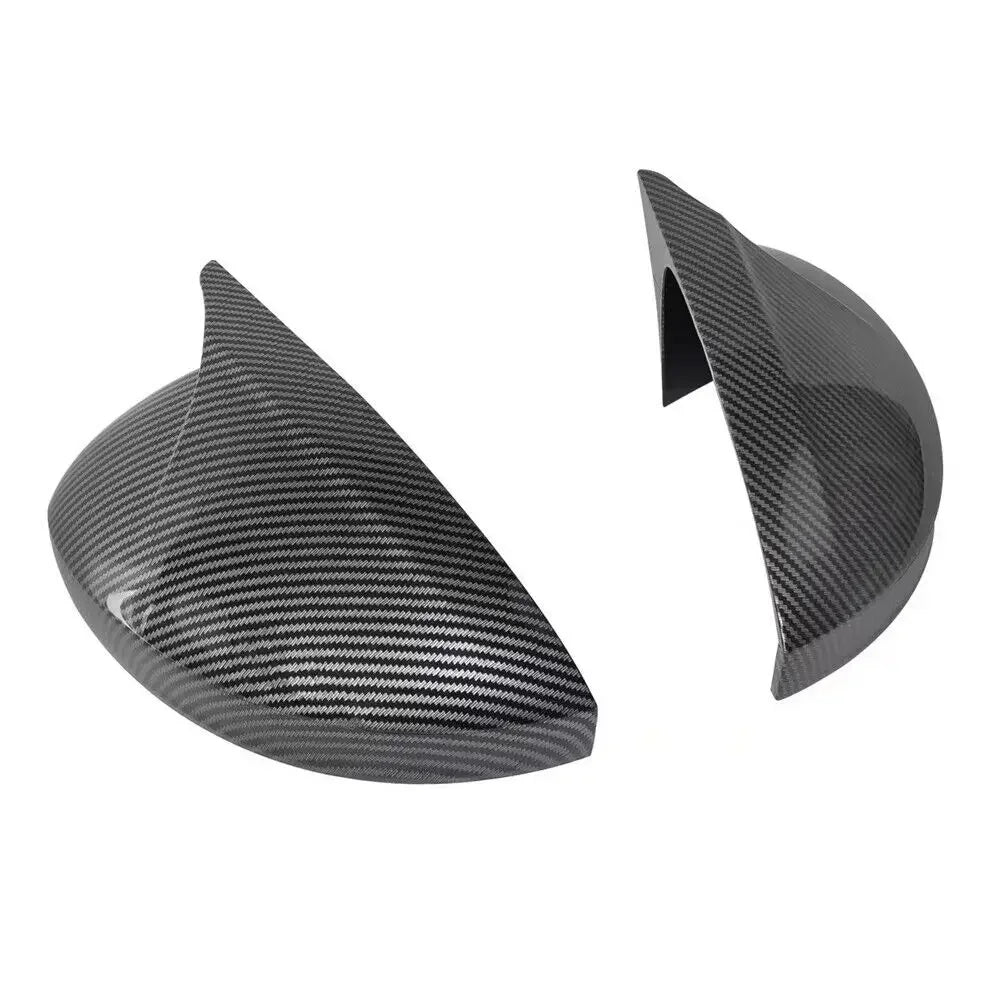 For Volkswagen Tiguan 2017-2020 Car Sticker Rearview Side Mirror Cover Wing Cap Exterior Door Rear View Case Trim Carbon Fiber Quake