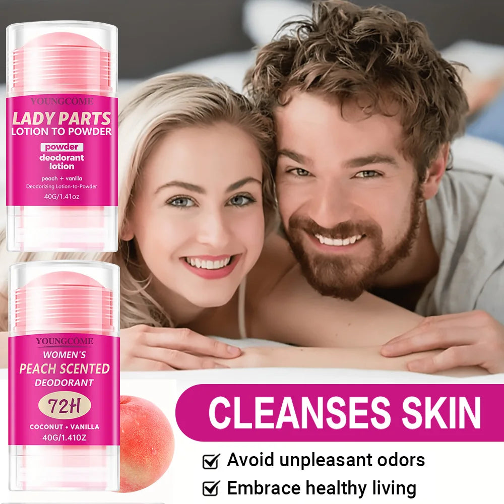  Peach Scented Deodorant Underarm Bad Smell Sweating Removal Armpit Refreshing Antiperspirant Lasting Aroma Deodorant Body Care Quake