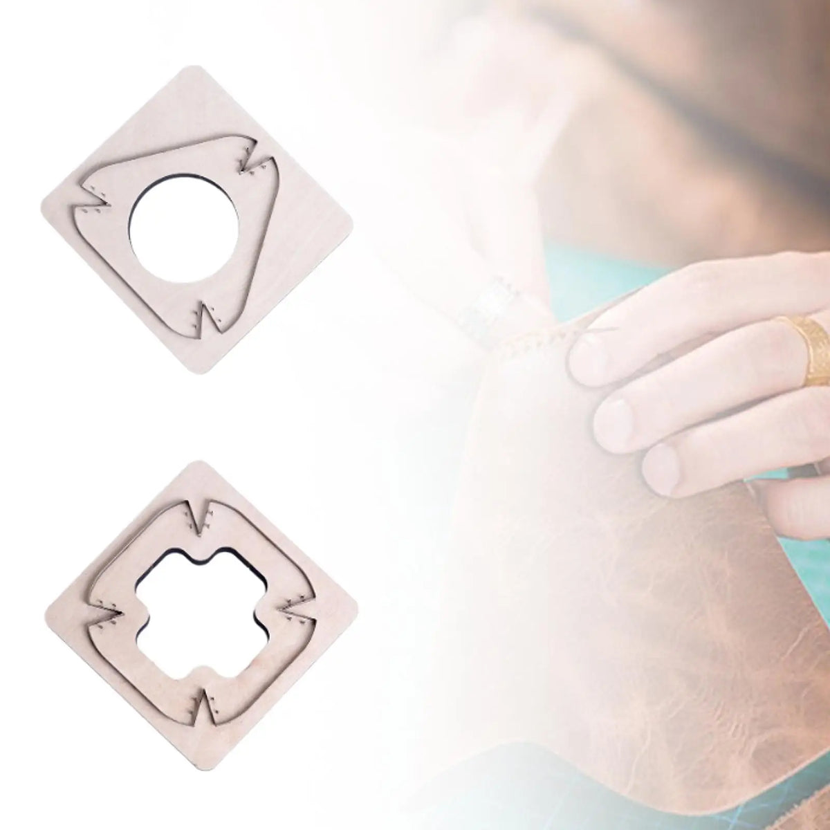 Leather Cutting Die Leather Plate Blade Tool Kit DIY Punching Template for Tailor Home Die-cutting Machine Keychain Beginner Quake
