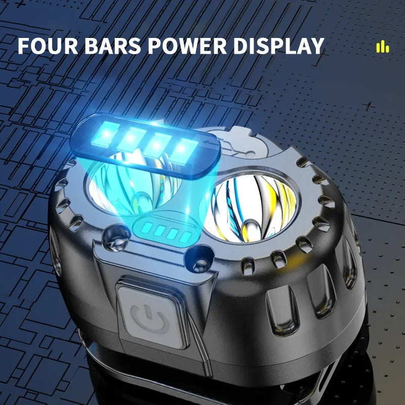 Powerful LED Headlamp IPX4 Waterproof Emergency Head Flashlight 250LM XPE LED Headlamp 500mAh for Outdoor Fishing Camping Hiking Quake