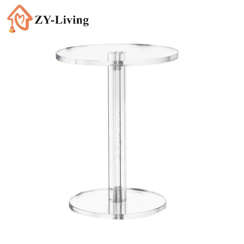 1PCS Transparent Frame Round Jewelry Blind Box Display Stand Acrylic Clear Bracelet Organizer Shelf Jewelry Storage Rack Quake