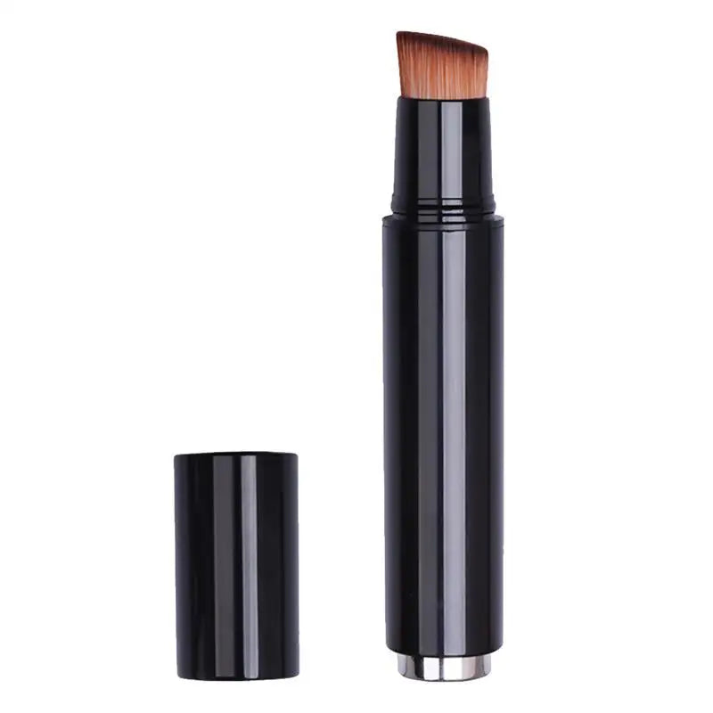 1pc Oblique Makeup Brushes Foundation Brushes Handheld Makeup Tools Brush 16cm Quake black