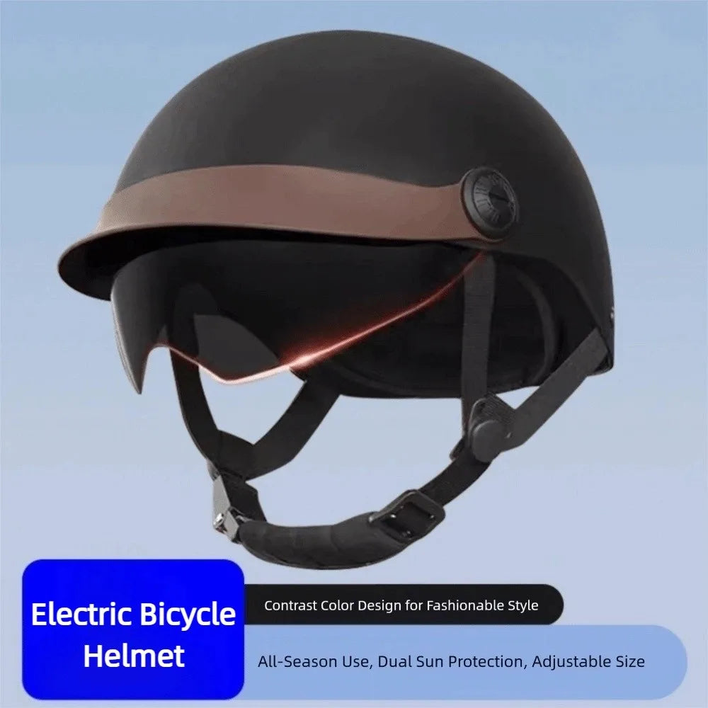 Fashion Ultra Light Electric Bicycle Helmet Sunscreen Breathable Cycling Helmet Fall Prevention Safety Helmets Riding Quake