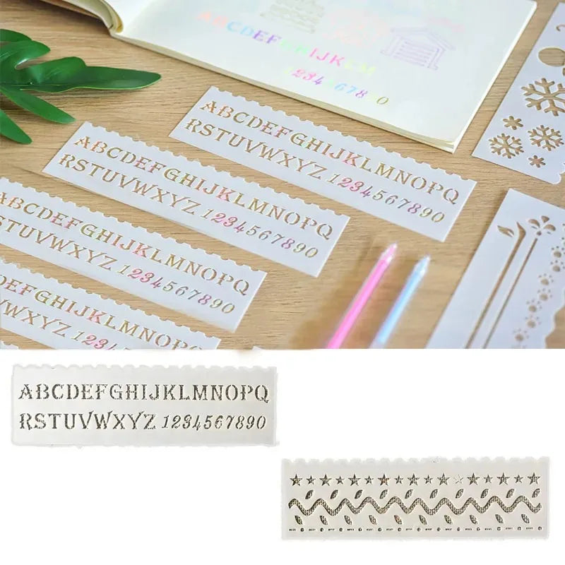 1 Set of Painting Templates DIY Layered Templates Painting Scrapbook Coloring Embossing Album Decoration Cards Quake