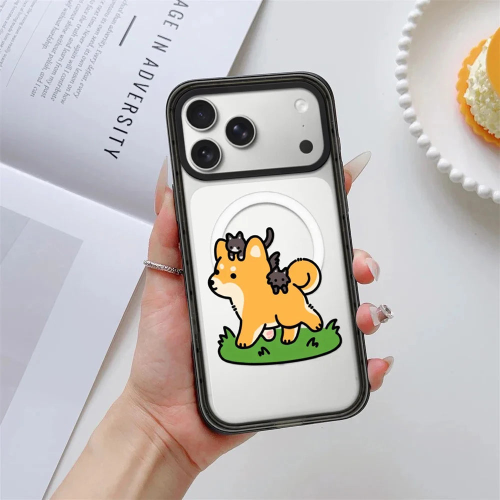 6090846 Impact Black Border Magnetic Case: Compatible with IPhone 18 17 16 15 14 13 Pro Max 18Pro Quake