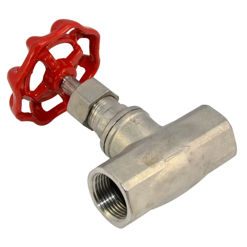 Female Thread Stainless Steel Globe Valve SS304 High Temperature Water Needle Valve American Gate Valve Quake