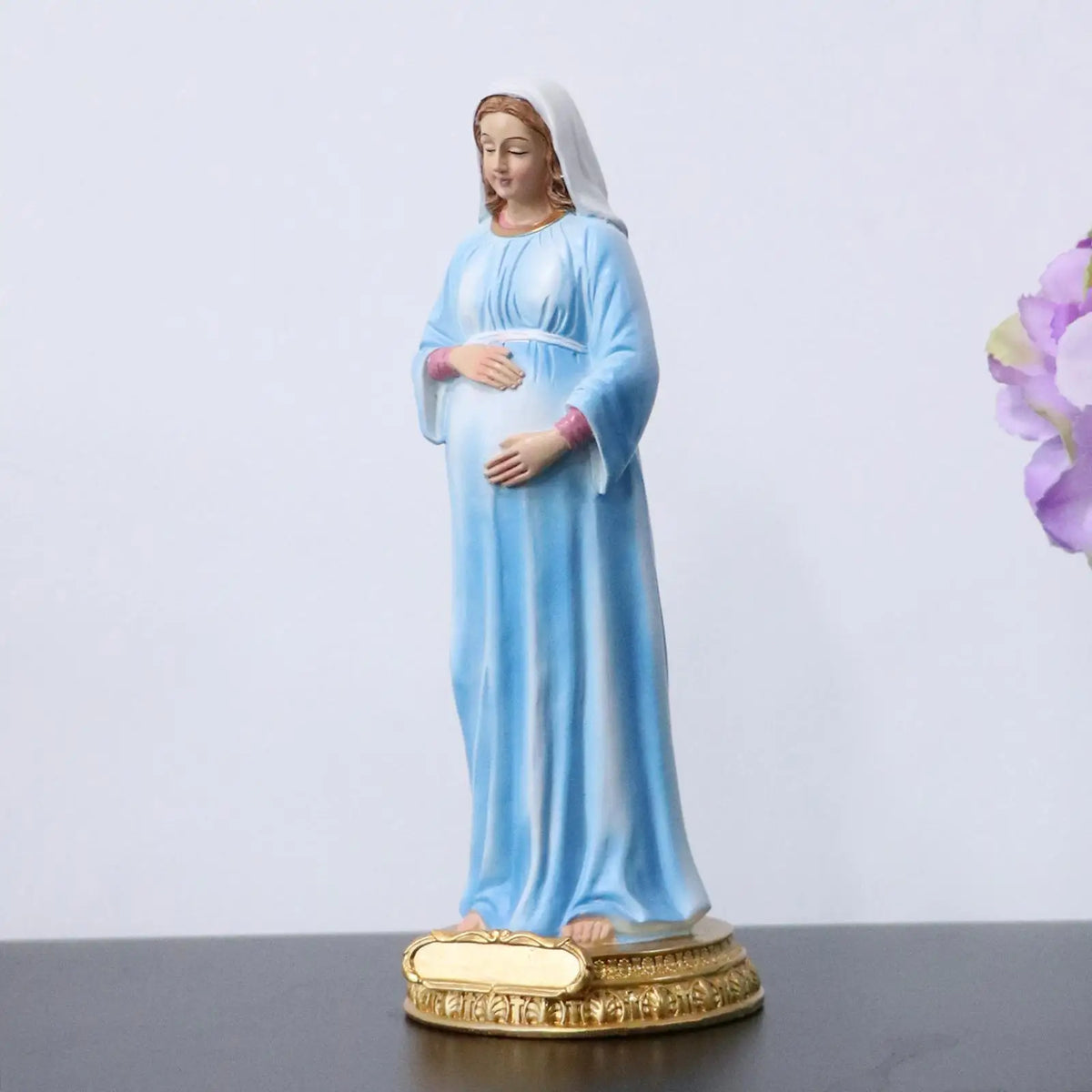 Virgin Mary Statue Figure Interior Decoration Handmade Catholic Our Lady Quake