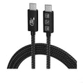 Type C to Type C Cable Usb 4 Cord for 80Gbps Data Transfer, 240W Charging, 16K Video Output and Home Office Desk Monitor K1KF Quake 2m CN