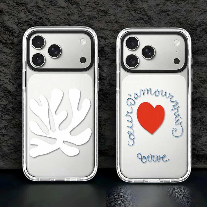 608246 White Border Magnetic Phone Case Cover for IPhone 14 15 16 17 18 Pro Max Case Quake