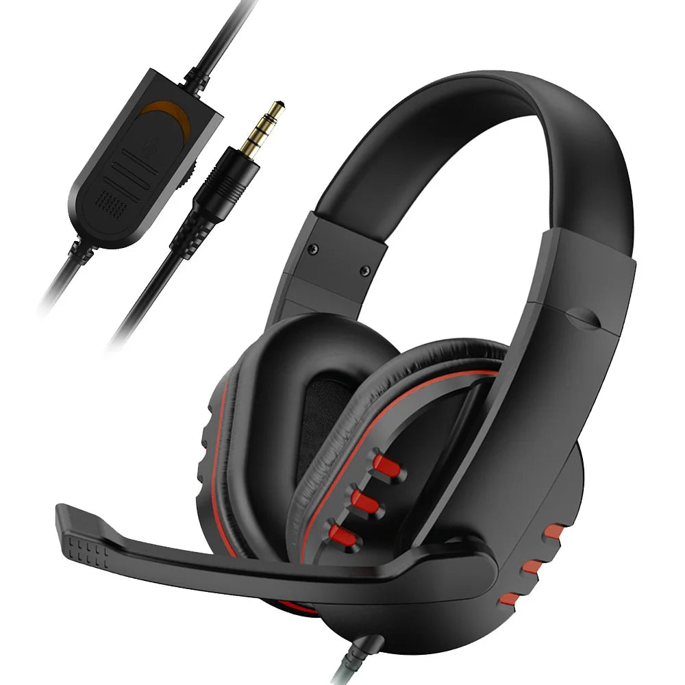 Headphones 3.5mm Wired Gaming Headset Earphones Music For PS4 Play Station 4 Game PC Chat Computer With Microphone Quake