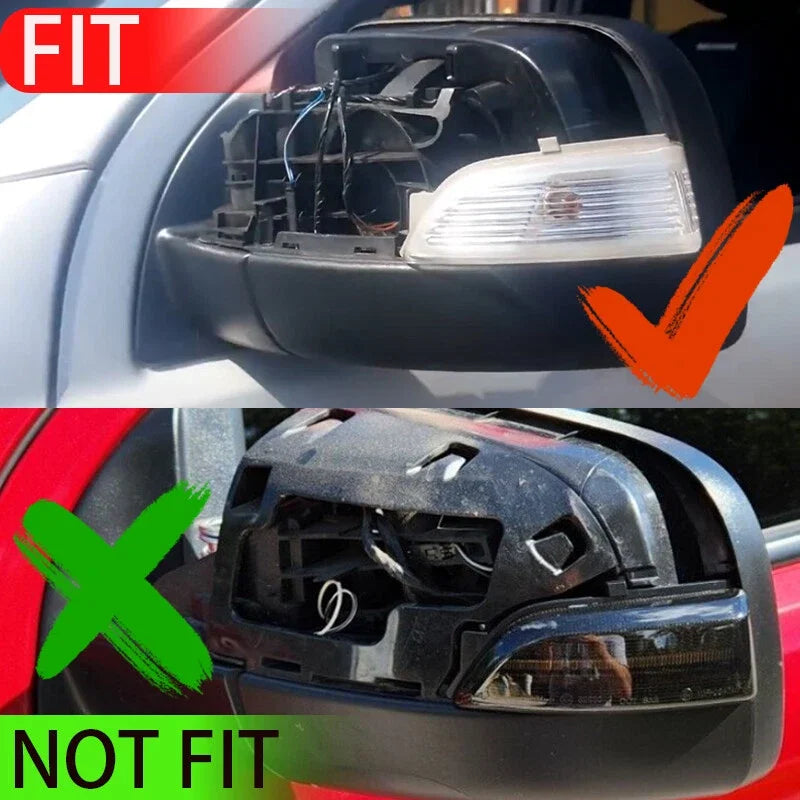 For Ford Ranger 2015-2020 Car Replacement Rearview Side Mirror Cover Wing Cap Exterior Case Trim Accessories Vehicle Decoration Quake