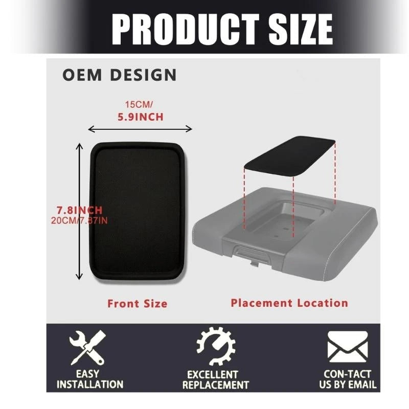 Additional Leather Armrest Pad for Front Control Panel Replacement Direct current Various Vehicle Models Offering Excellent H8WE Quake