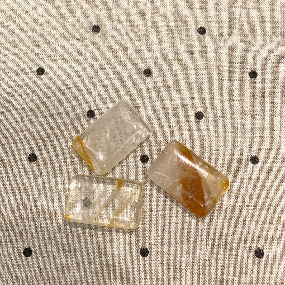 Natural Stone Citrine Rectangle Pendant 20x30mm For Jewelry Making DIY Necklace Bracelet Earrings Accessory Quake