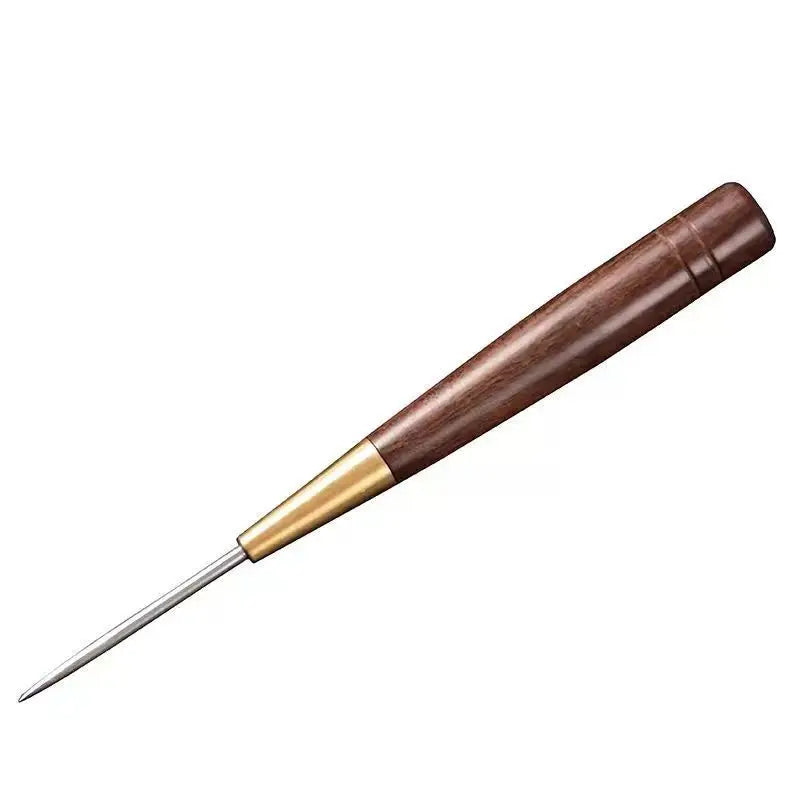 Sandalwood single handle pointed tea needle tea knife long taper Pu'er tea knife tea needle DIY long handle Pu'er tea tea set Quake