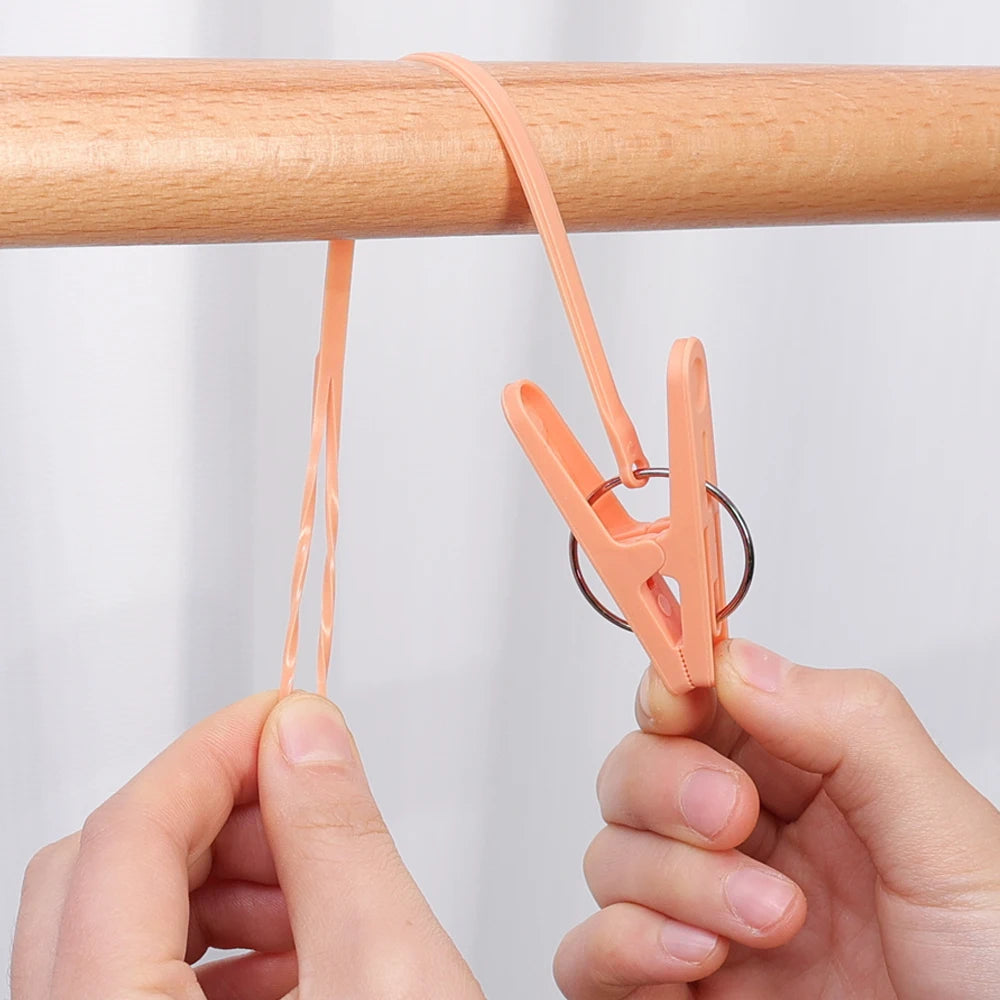 30/1PCS Windproof Laundry Clip Clothes Hanger Hook Non-Slip Drying Clip Plastic Bra Socks Quilt Clip Clothing Hanging Clamp Pegs Quake