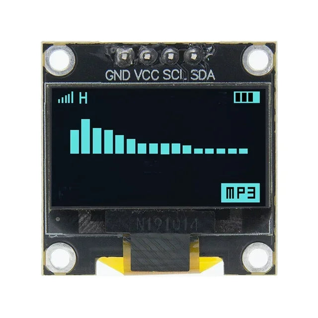 0.96- inch IIC Serial White OLED Display Module 128X64 I2C SSD1306 LCD Screen Board GND VCC SCL SDA 0.96" for arduino oled black Quake Blue