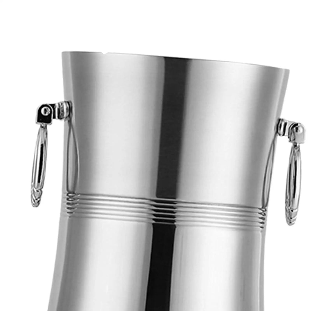 Double Wall Ice Bucket Drinks Cooling Bucket Champagne Bucket Beer Chiller Metal Beverage Tub for Bar BBQ Quake