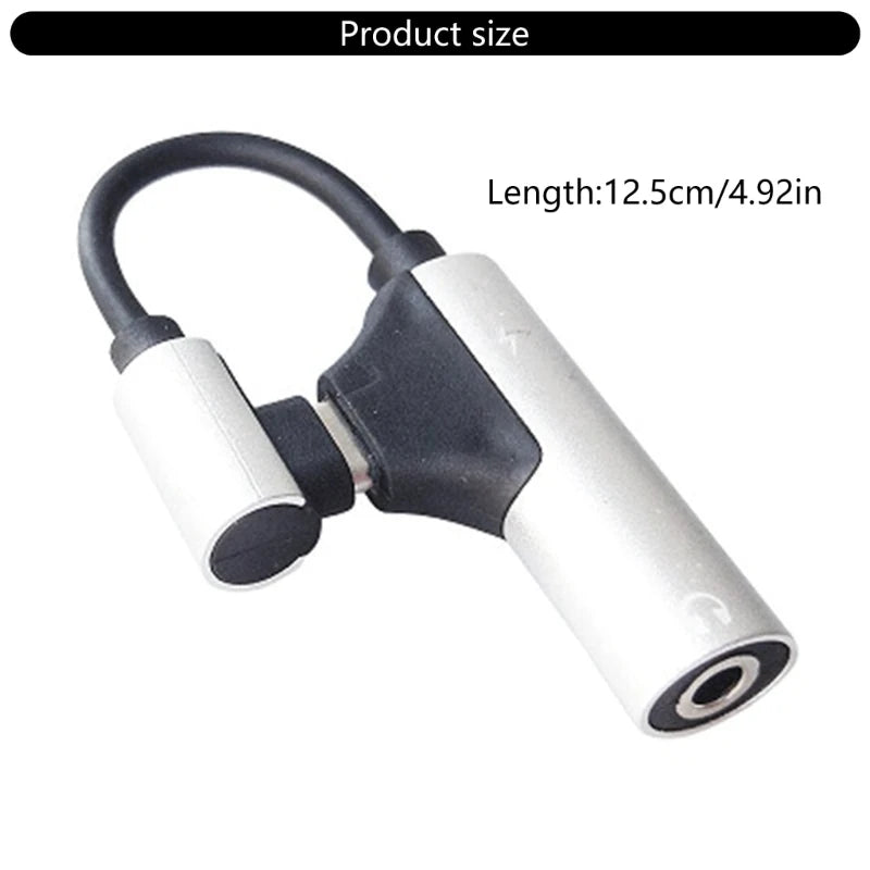 USB C to 3.5mm Sound Adapter Type C to Headphone Dongle Converter Headphone Auxiliary Adapter for Smartphone Tablet K1KF Quake