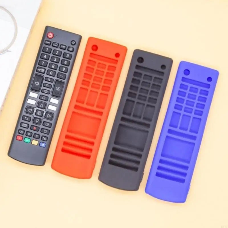 Remote Sleeve Skin for AKB76037601 with Silicone Construction, Patterned Back Texture, Control Openings, and Lanyard Strap K1KF Quake
