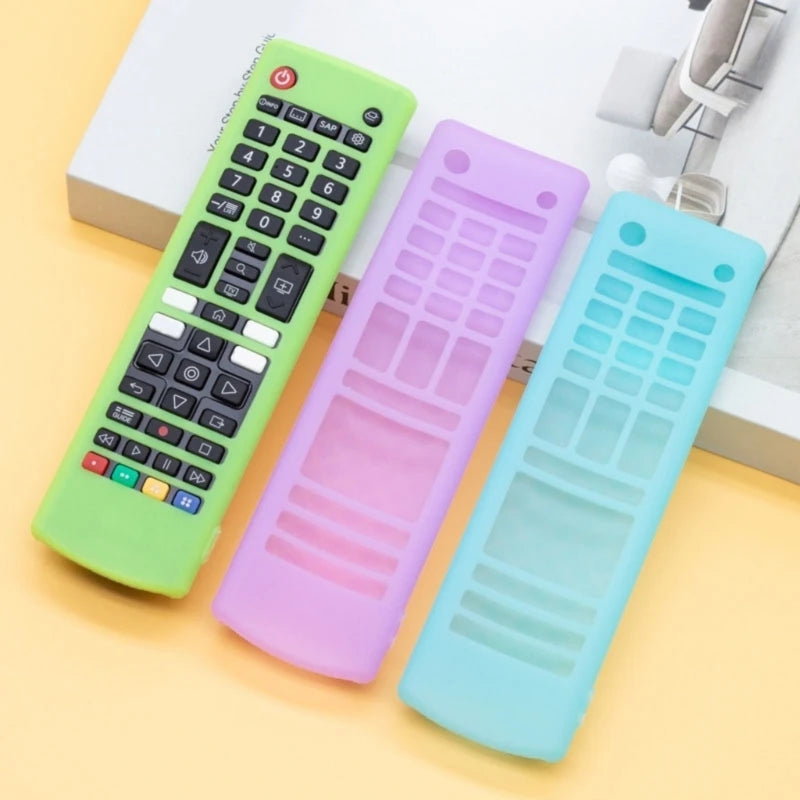 Remote Sleeve Skin for AKB76037601 with Silicone Construction, Patterned Back Texture, Control Openings, and Lanyard Strap K1KF Quake