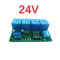 1 PCS 4ch DC 5V 12V 24V DIP Switch Delay Relay Module Flip-Flop Latch Bistable Self-locking Interlock Latch Power Conditioner Quake 24V