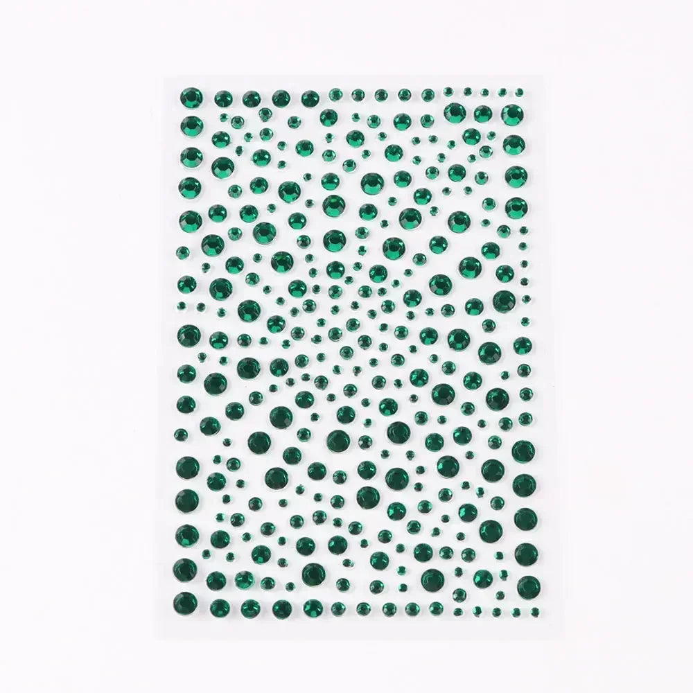 Rhinestone Face Stickers – Crystal Diamond DIY Party Makeup