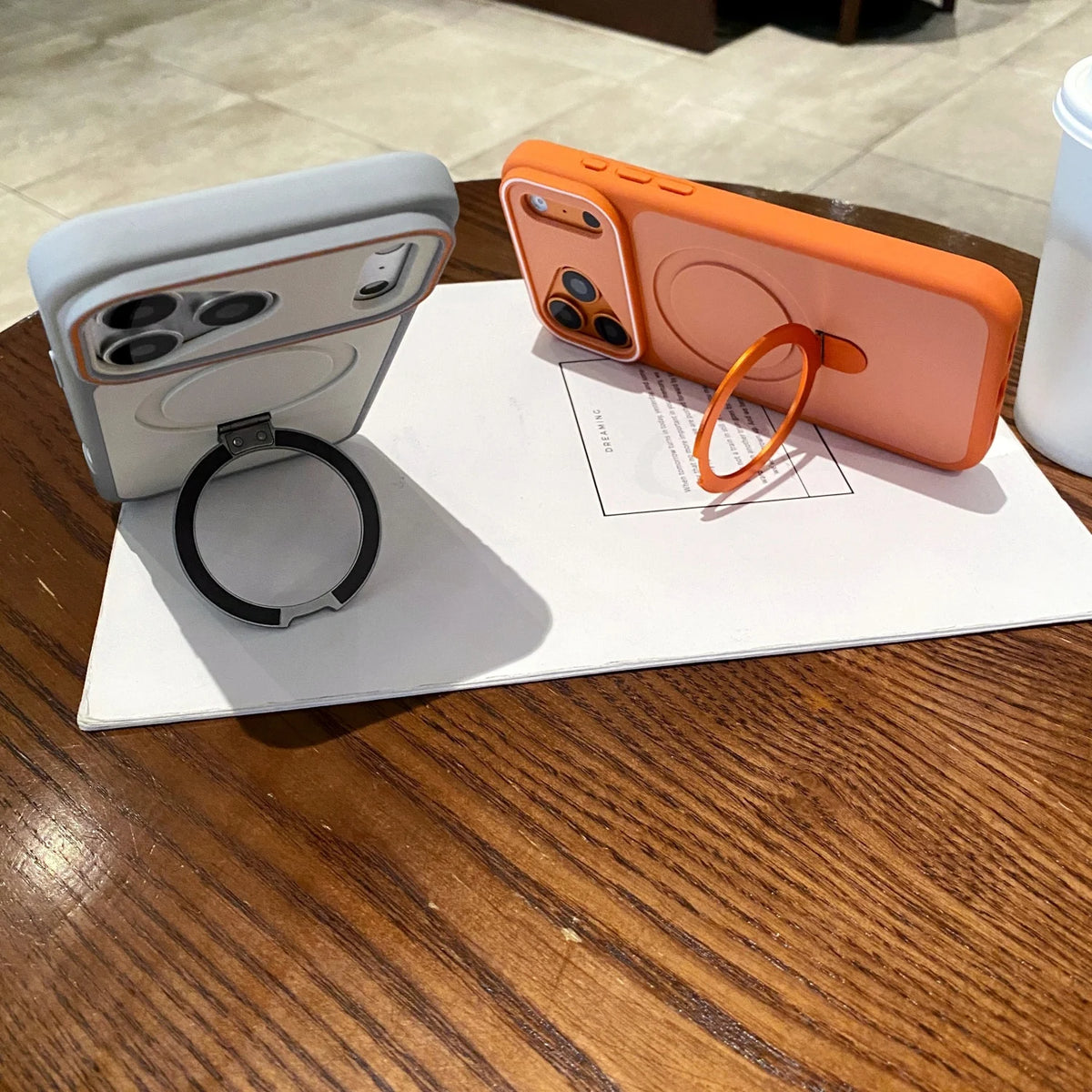 360-degree rotating magnetic suction phone case for iPhone14 15, 16, 17 ProMax / Pro compatible MagSafe wireless charging Case Quake