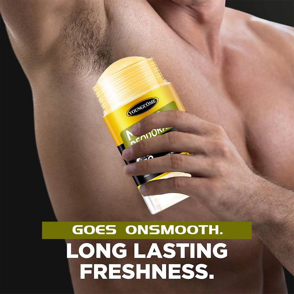 Men's Deodorant Stick 72H Anti Sweating Keep Drying Lasting Fragrance Remove Armpit Odor Underarm Refresh Sticks Fade Body Odor Quake