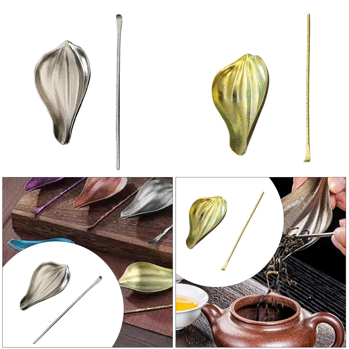 Tea Spoon Rest Tea Leaf Awakening Spoon Tea Making Household Tea Ceremony Set Kung Fu Tea Ceremony Tea Leaf Holder for Tea Room Quake