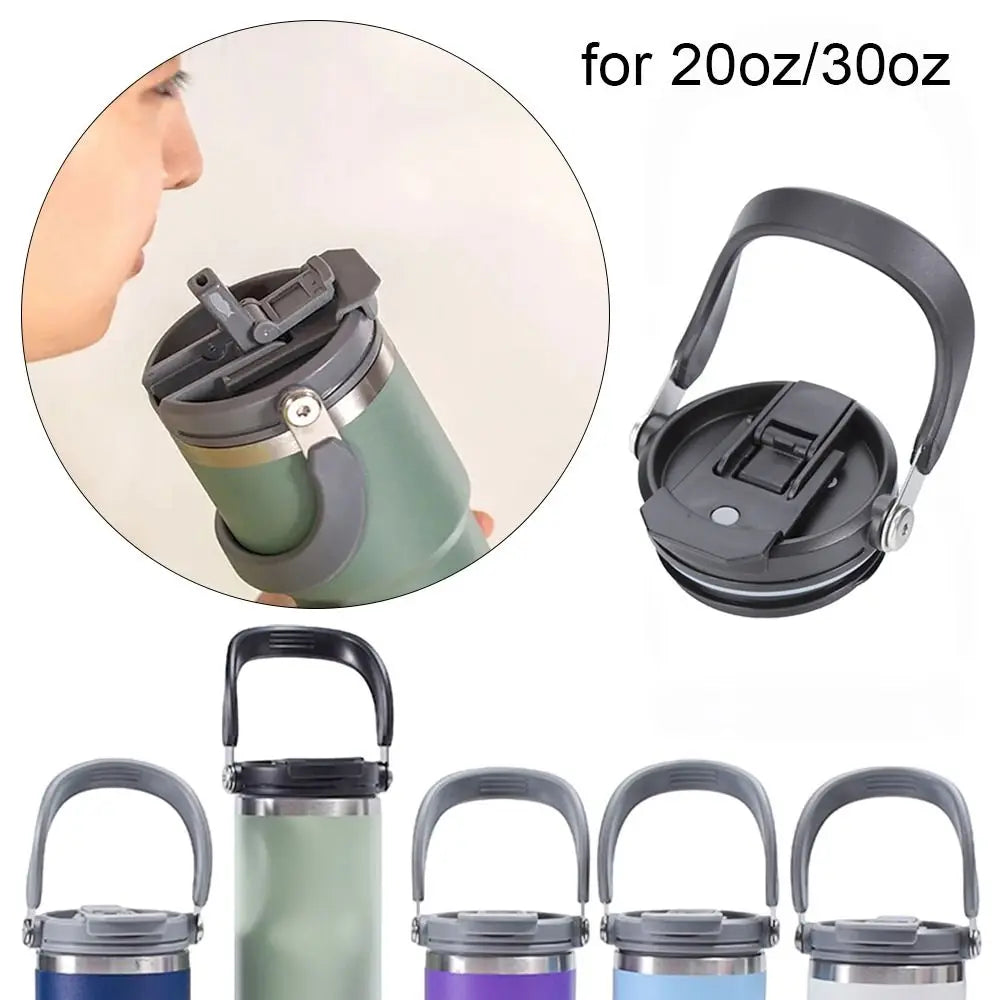 PVC Bottle Cover Splash Spill Proof 600/750/900/1050/1200ml Sealing Lids With Straw Universal for Tyeso 600/750/900/1050/1200ml Quake