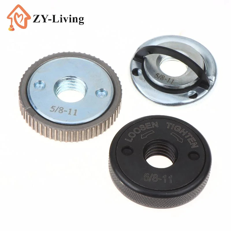 Thread Angle Grinder Self-Locking Pressing Plate Platen Quick Release Flange Nut Clamping Power Chuck Tools Parts Quake