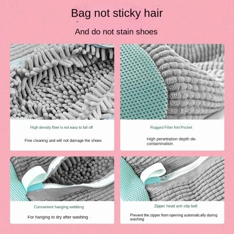 Lazy Shoe Washing Bag for Washing Machine Home Shoe Laundry Protector Prevent Deformation Mesh Cleaning Pouch Quake