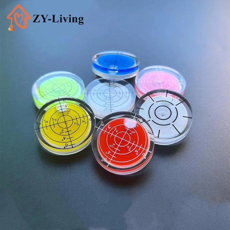 1Pcs 32mm Spirit-Bubble Degree Mark Mini Bubble Level Accuracy Round Measuring Meter Professional Measuring Tools Quake