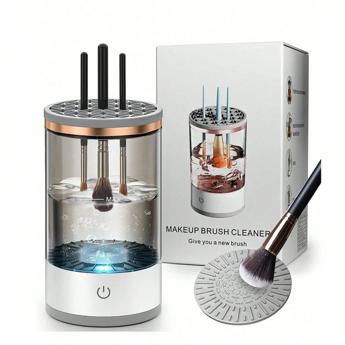 Electric Makeup Brush Cleaner Machine Quake Default Title