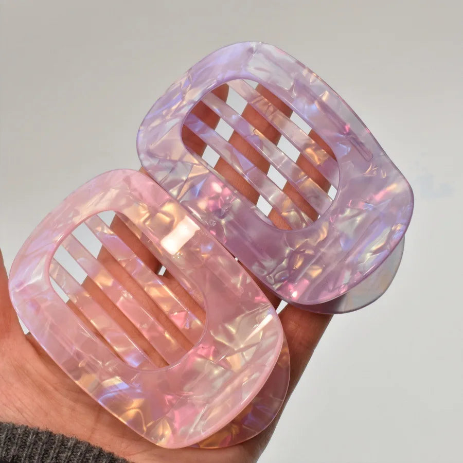 Women Girls Elegant Hair Claw Clips Arc Shaped Geometric Hairgrip Ponytail Clamp Hairpin Headwear Women Hair Accessories New Quake