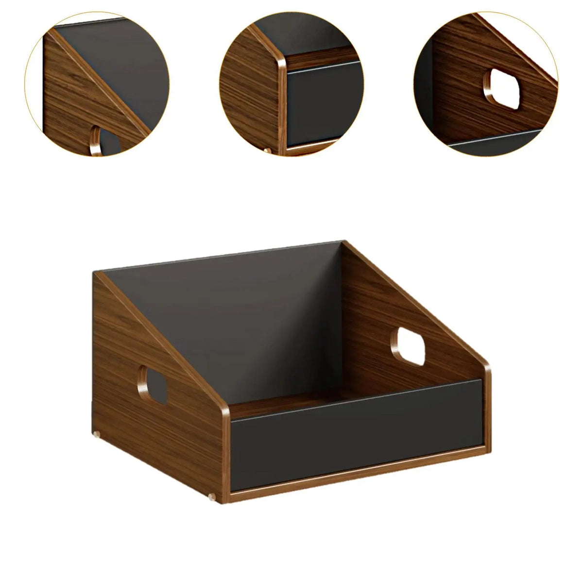 Vinyl Record Holder, CD Display Stand, Wooden Organizer Table, Vinyl Storage Quake L375cmx37cmx24cm