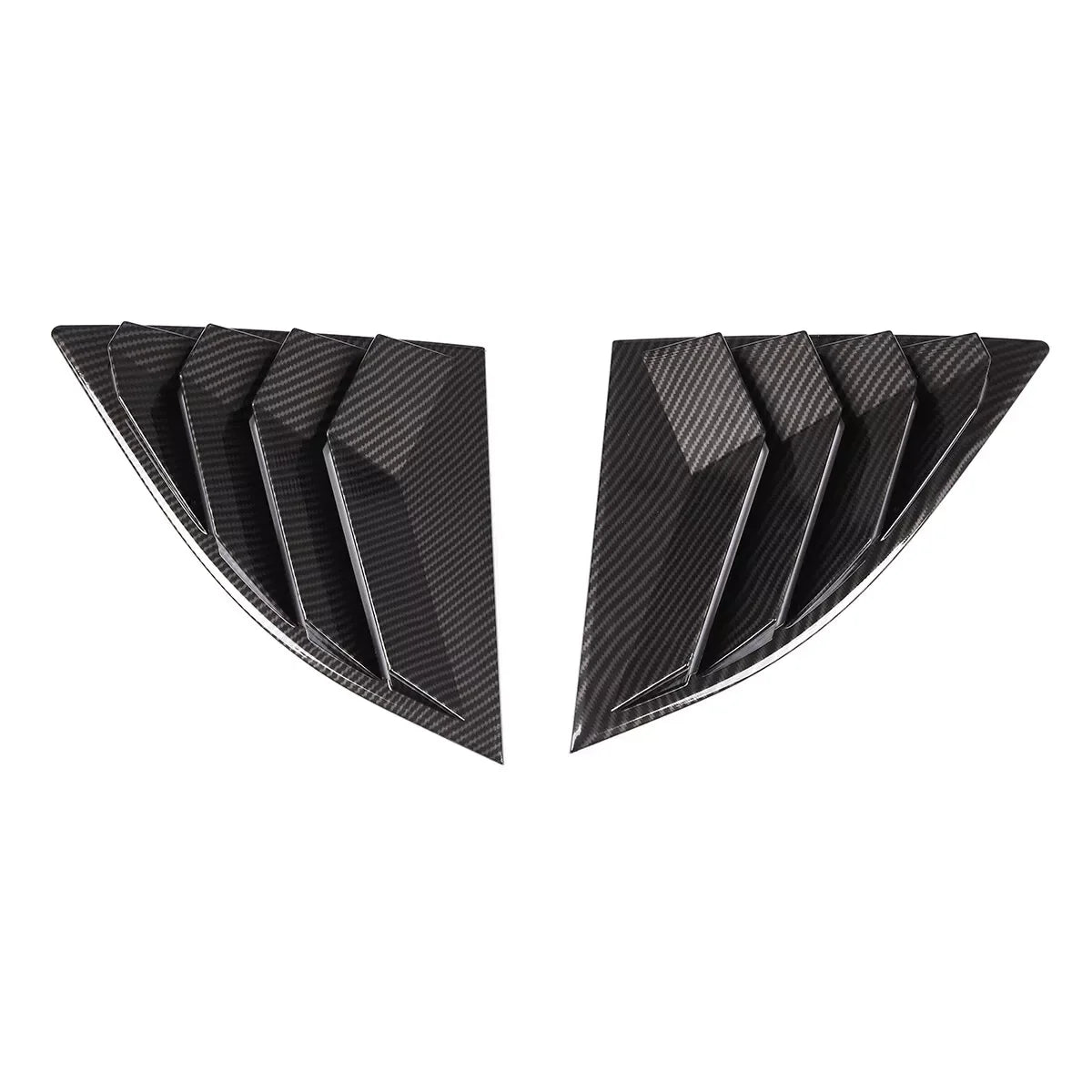 For Toyota Supra A90 A91 2019-2025 Pair Car Rear Louver Window Side Shutter Cover Trim Sticker Vent Scoop ABS Carbon Accessories Quake Carbon
