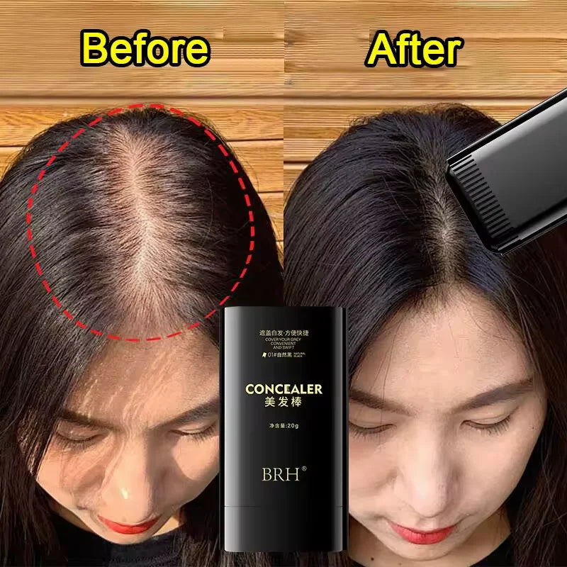 3 Colors Hair Stick to Cover White Hair Without Fading,Disposable Hair dye stick,Plant Hair Dye,Roots Hair Color Replenishment Quake