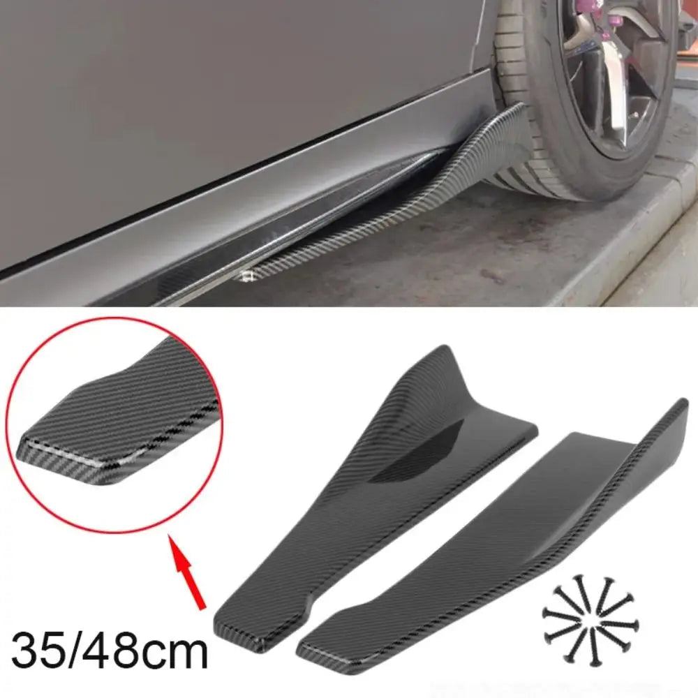 Spoiler Splitter Car Bumper Spoiler Rear Lip Diffuser Carbon fibre Car Corner Bumper Guards ABS Extensions Scratch Protector Car Quake