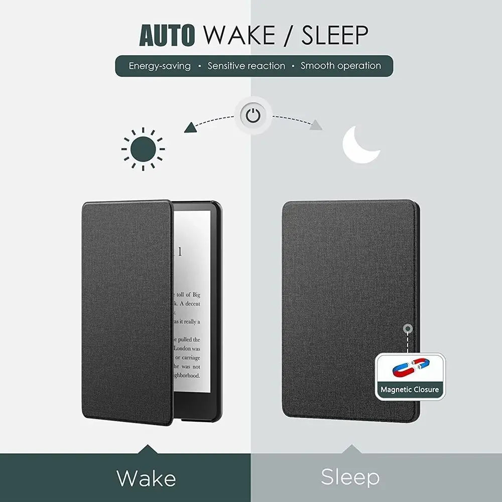 Funda Protective Shell E-Reader Sleeve Smart Cover 6 Inch PU Leather Folio Case For Kindle 11th Generation (2022 Release) Quake