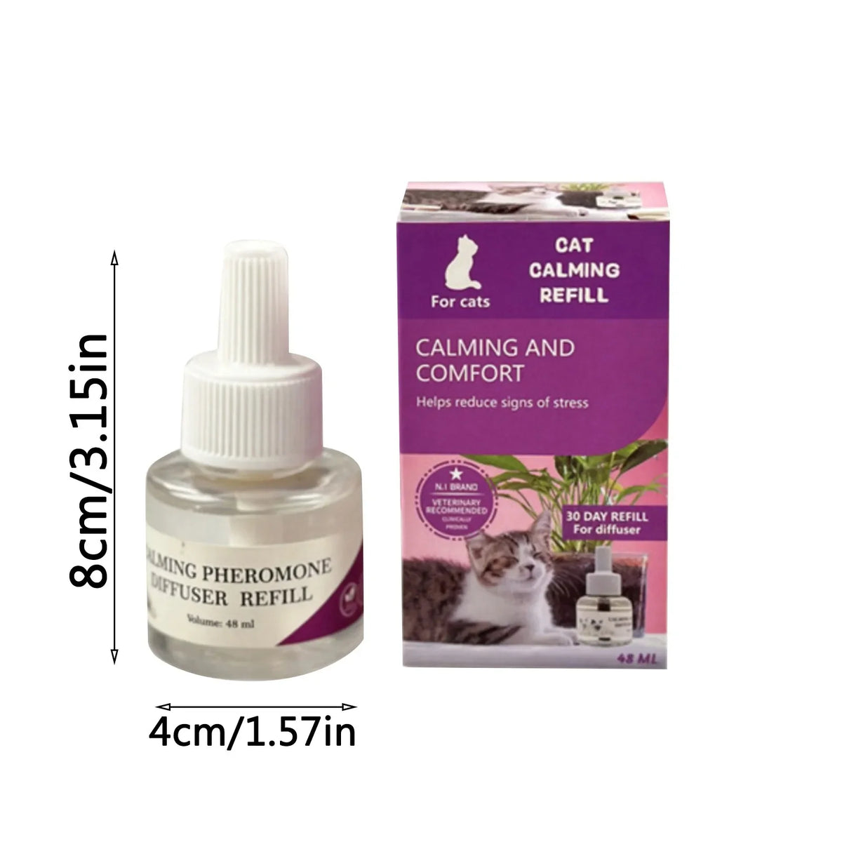 48ML Cat Pheromones Prevent Cats From Scratching And Urinating. Cat Pheromones Anti-Stress Emotional Soothing Agent For Cats. Quake