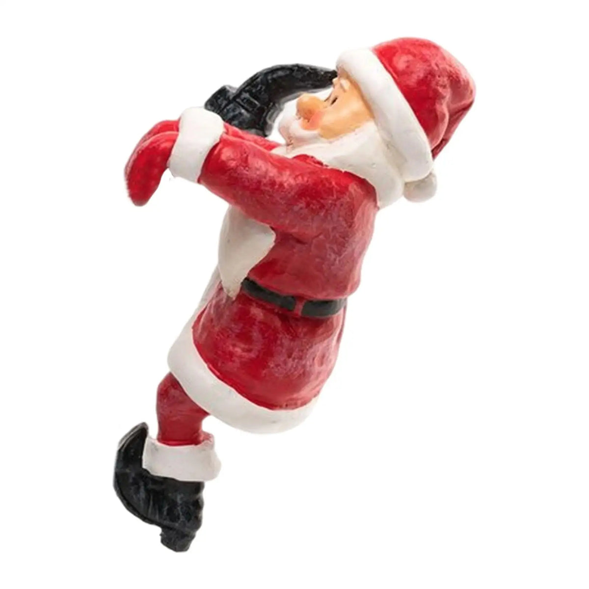 Santa Claus Flower Pot Hugger Figurine Christmas Gift Flower Pot Pendant Ornament Cute Mini Sculpture for Windowsill Balcony Quake