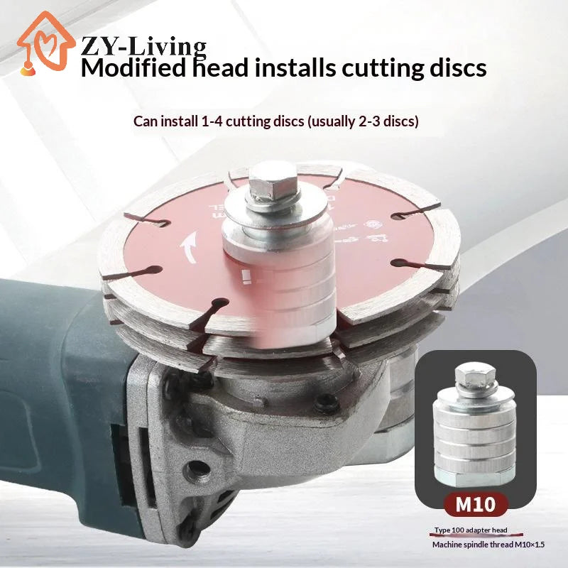 1Pcs M10 M14 Angle Grinder Accessories Grooving Machine Metal Angle Grinder Polisher Adapter Quake