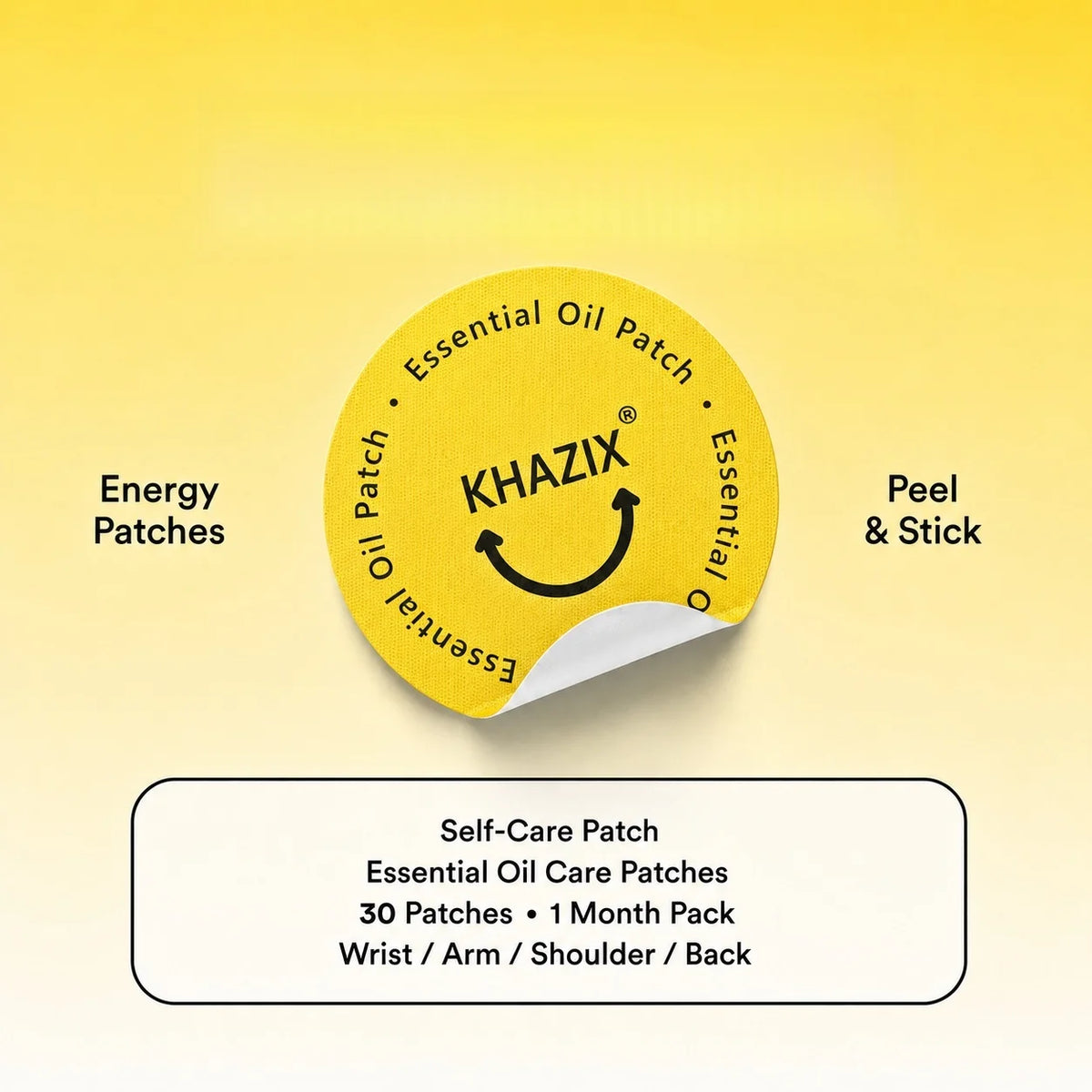 30Pcs Energy Patches Natural Ingredients Vegan Friendly Daily Energy Boost Patch Portable Body Stickers for Work Travel Sports Quake