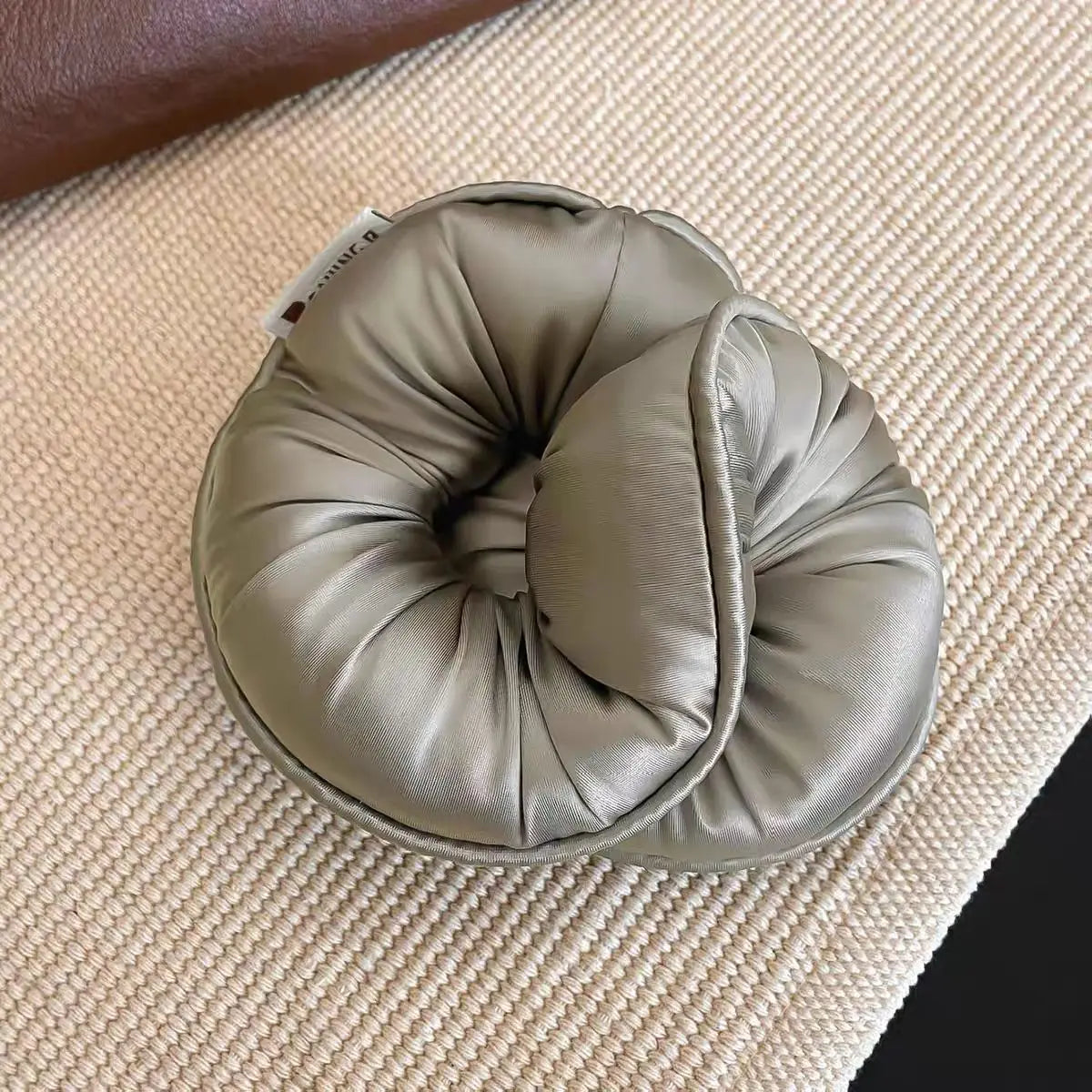 Soft Sleeping Elastic Hair Scrunchies Ponytail Holder for Women Hair Accessories Girls Soft Solid Satin Filled Cotton Big Bands Quake gray green