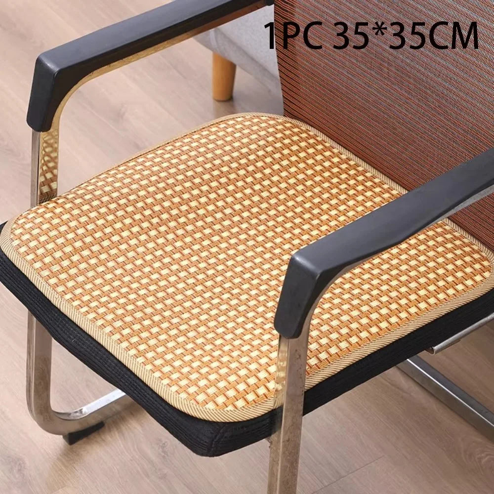 Gifts Breathable Summer Cooling Seat Cushion Thickening Car Seat Cushion Ice Silk Rattan Sofa Mats Non-slip Cool Mat Quake 35cm