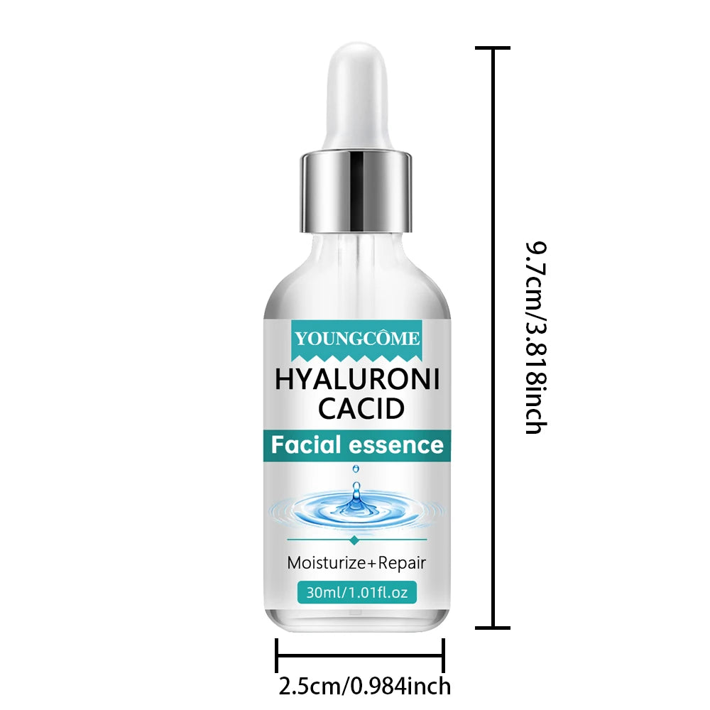 Hyaluronic acid facial serum, a natural moisturizing factor, can retain moisture for a long time,keep skin hydrated,elastic Quake 30ml