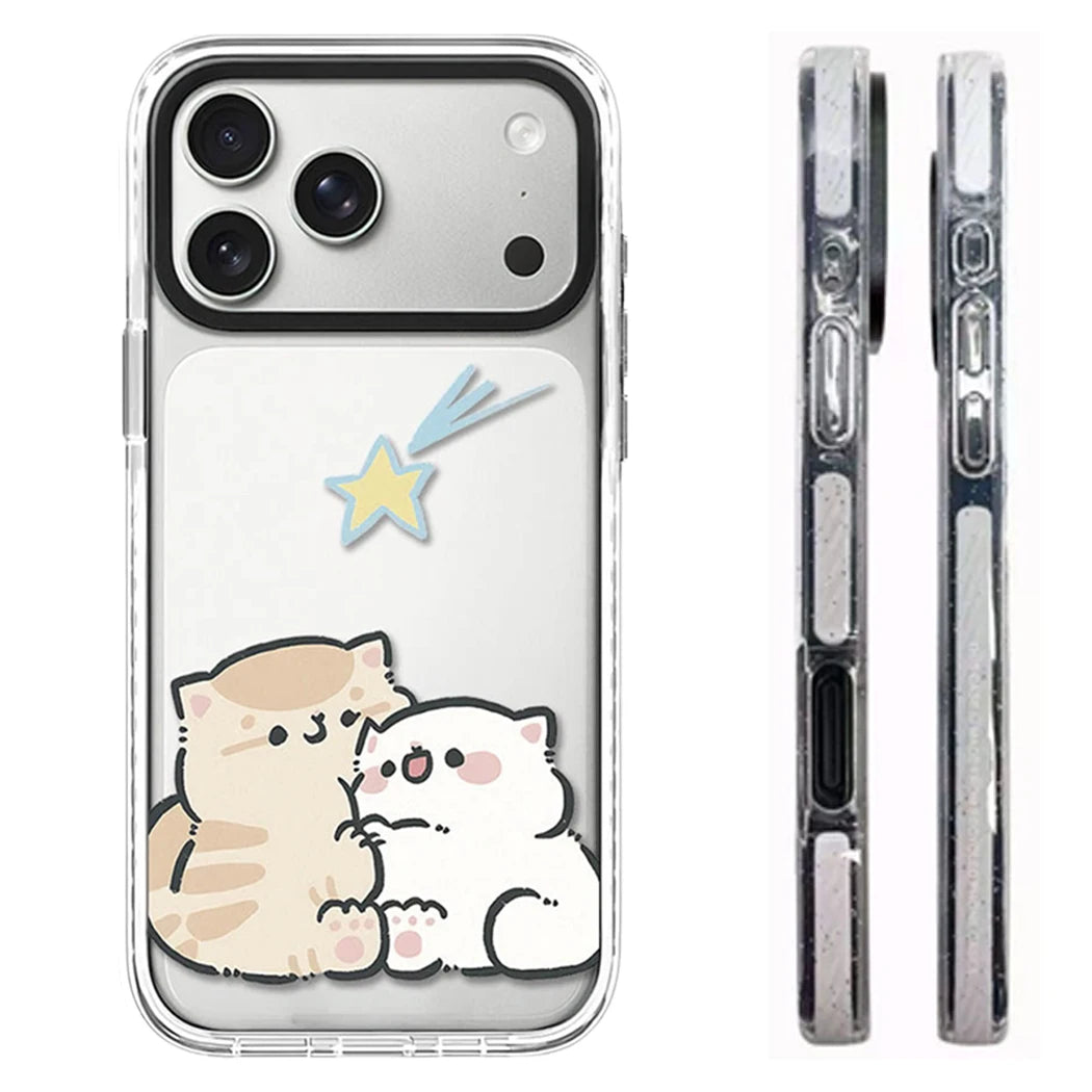 609017 White Border Magnetic Phone Case Cover for IPhone 13 14 15 16 17 18 Pro Max Case Quake