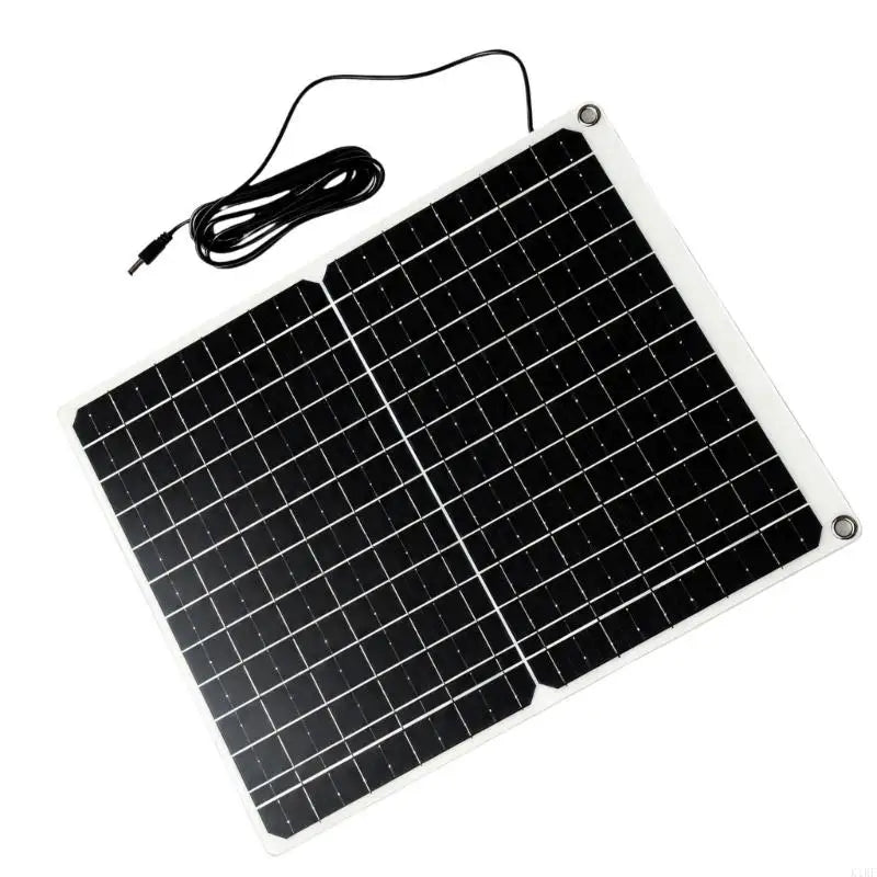 Monocrystalline Photovoltaic Panel with 24% Conversion Efficiency, 12V Operation and DC5521 Cable for Matching Low-Power K1KF Quake