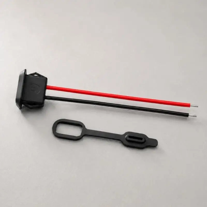 12 V USB C Female Power Cables, 10 Pack with Red and Black Wire Coding for Low-Power DIY Electronic Assemblies K1KF Quake